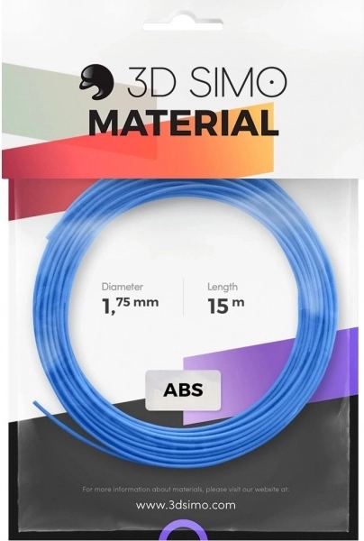 Filament ABS pro pentru stilou 3D și imprimare 3D, set 3 culori, 1,75 mm, 15 m