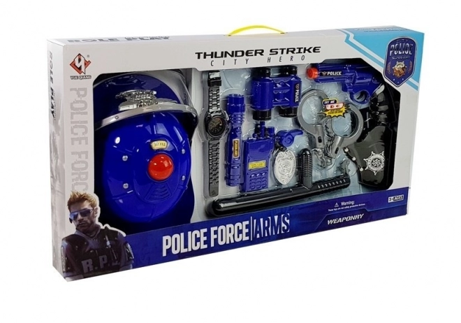 Set Ofițer de Poliție cu Accesorii Luminoase și Sunete