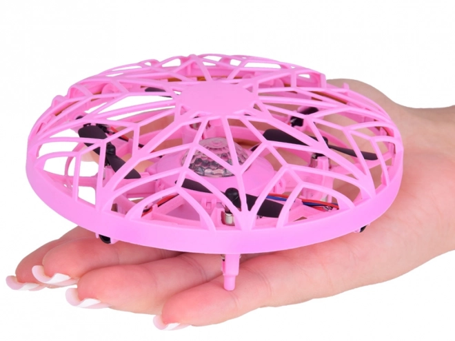 Dron Disc Zburător cu LED-uri