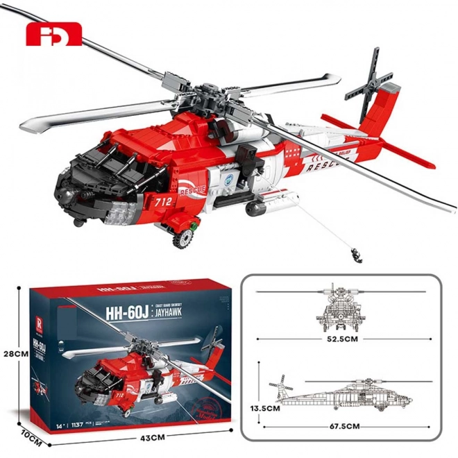 Set de blocuri elicopter HH-60J