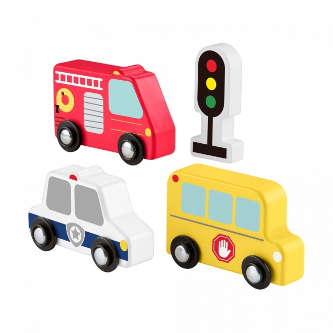 Set vehicule din lemn Fisher-Price