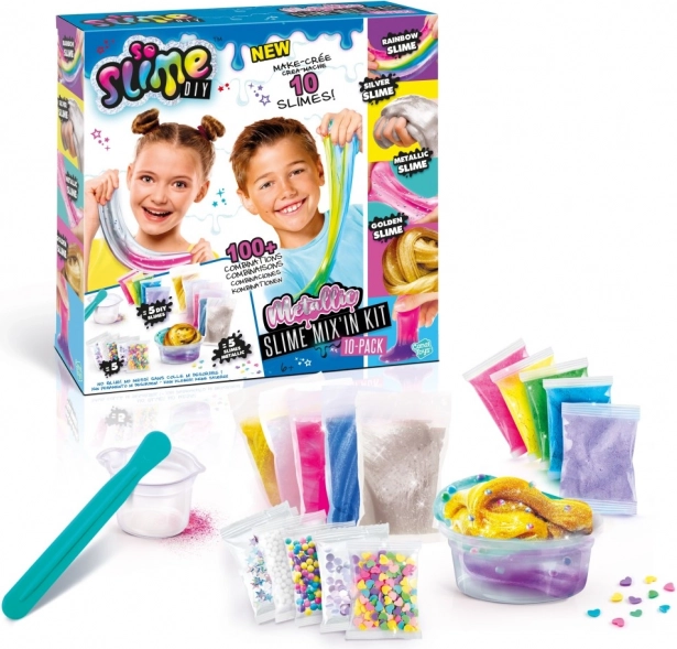 Kit Metalic de Fabricare Slime So Slime 10 buc