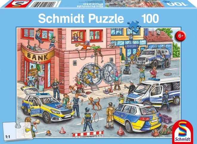 Puzzle cu Poliția în Acțiune 100 Piese