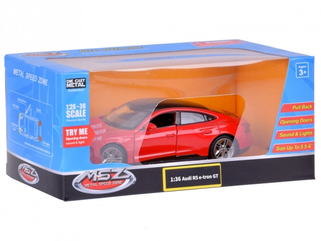 Model colecționabil Audi RS e-tron GT 1:36 cu sunete