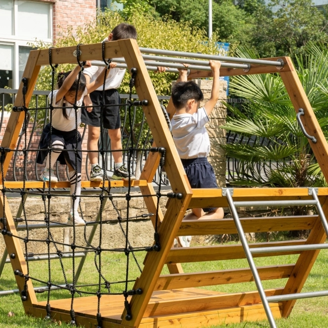 World Edu Clasic Loc De Joacă Din Lemn Pentru Copii XXL Hexagonal