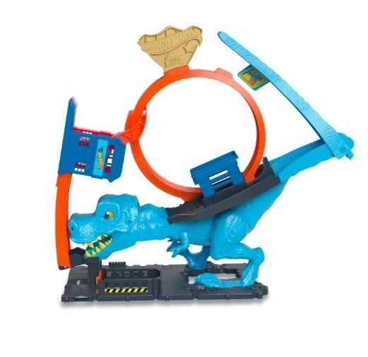 Pista de curse Hot Wheels City Bucla T-Rex