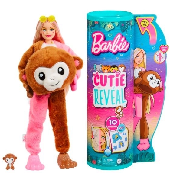 păpușă Barbie Cutie Reveal Maimuță