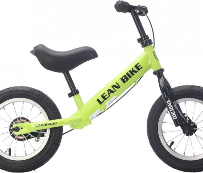 Bicicletă de echilibru ENDURO verde neon