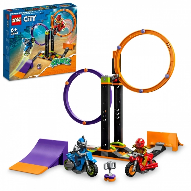 Provocarea cascadorilor cu cercuri rotative LEGO City