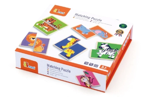 Puzzle din lemn cu animale