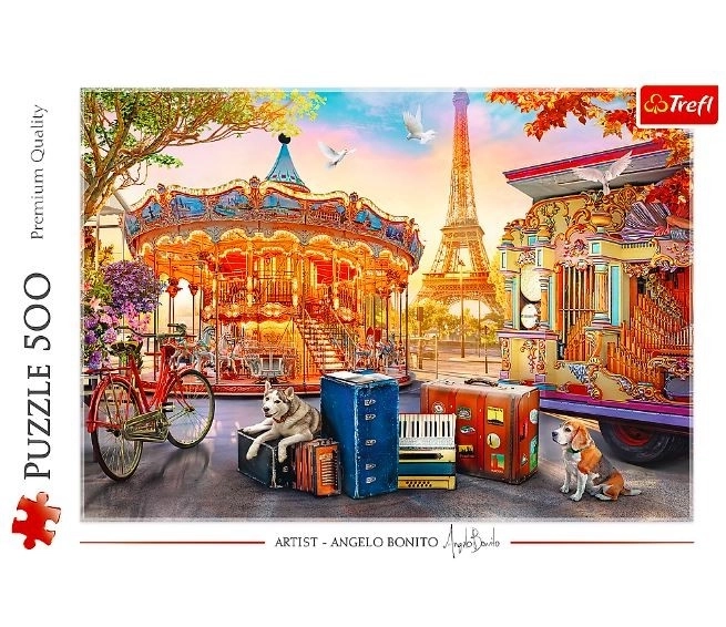 Puzzle Vacanță în Paris 500 piese