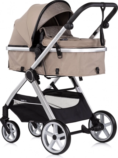 Cărucior combinat 2‑în‑1 Chipolino Vista – Tiramisu