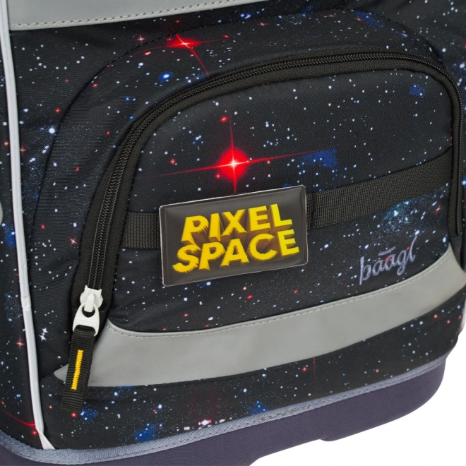 Geantă școlară Baagl Zippy Plus Pixel Space