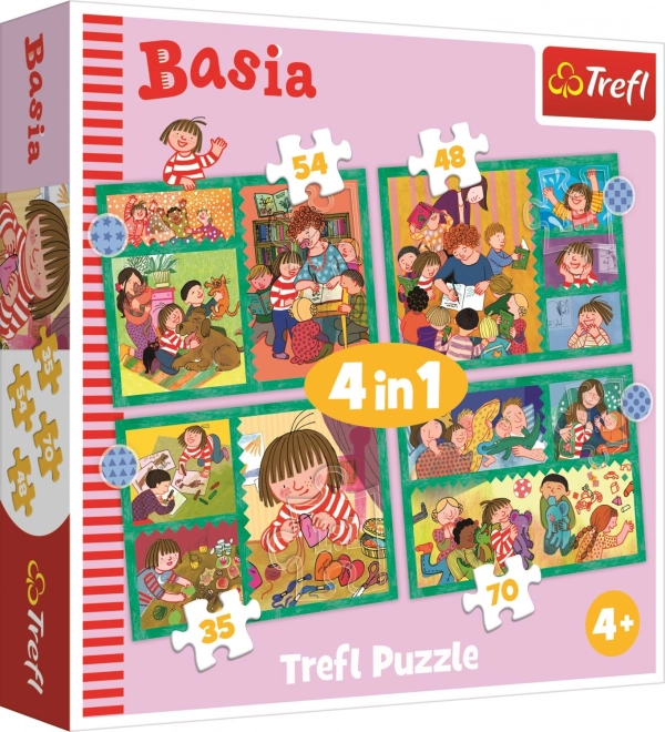 Set puzzle 4 in 1 - aventuri cu Basia