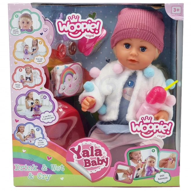 Păpușa interactivă Zosia cu șapcă 43 cm cu accesorii