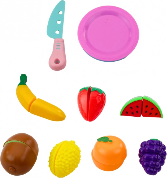 Set de Fructe de Tăiat cu Arici, Farfurii și Coșuleț pentru Copii
