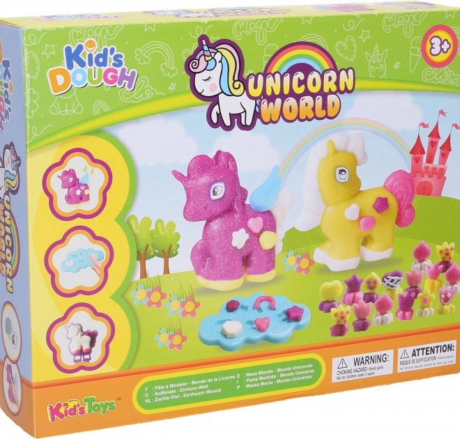 Set creativ cu plastilină - unicorni
