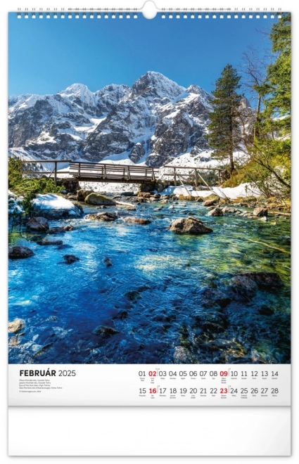 calendar de perete Tatry 2025