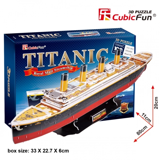 Puzzle 3D model Titanic