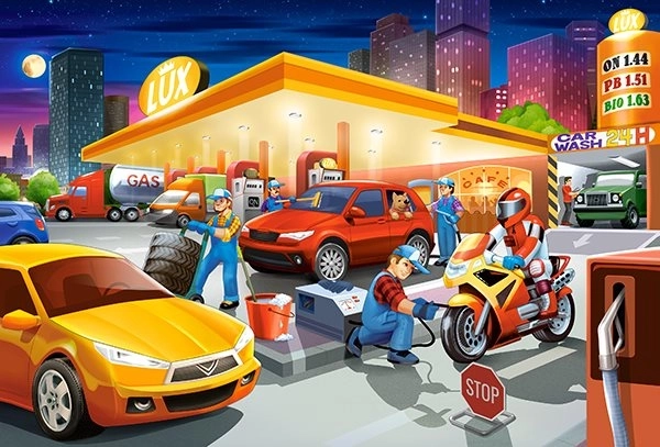 Puzzle 40 maxi Stație de alimentare