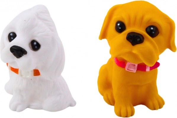 Set de figurine drăguțe cu cățeluși, din cauciuc, 6 buc