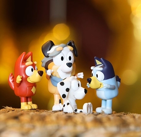 Figurine Bluey Pachet Școlar 4 Bucăți