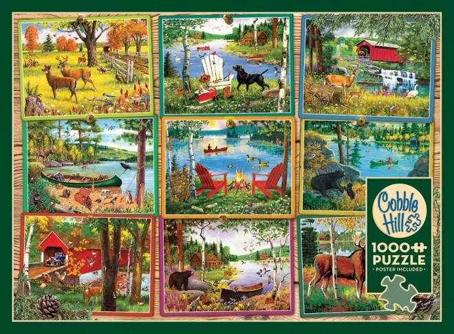 Puzzle Vederi de la lac 1000 piese