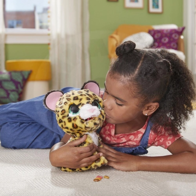 FurReal lil wilds lolly leopard de pluș