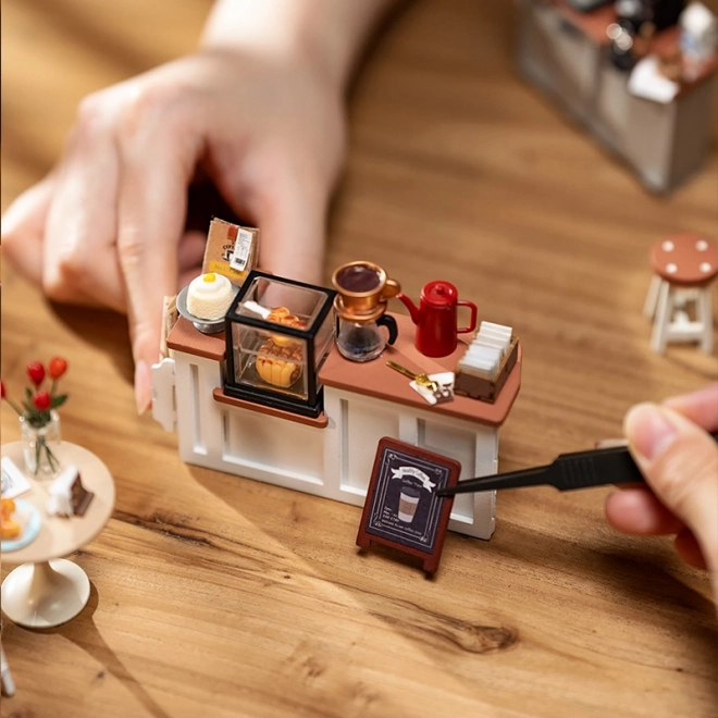 RoboTime puzzle 3D din lemn – cafenea