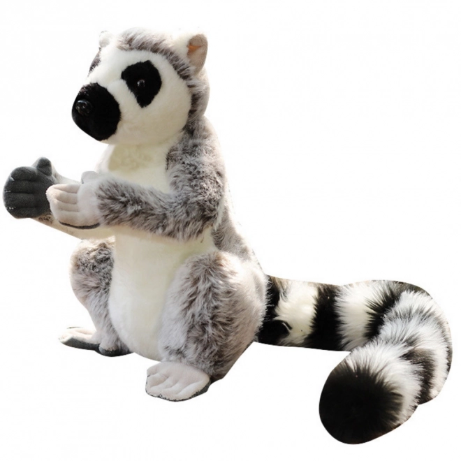 Lemur din pluș gri 28 cm