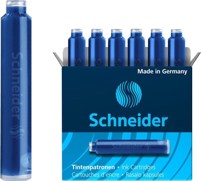 Cartușe cerneală albastră schneider - 6 buc