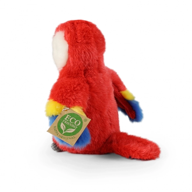 Papagal roșu Ara de pluș eco-friendly 16 cm