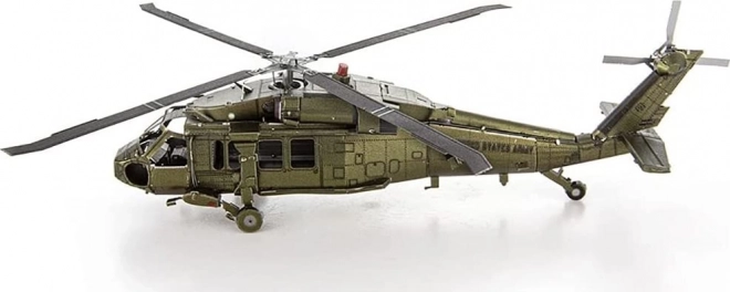 Puzzle 3D helicopter black hawk metal earth