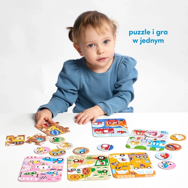 Puzzle Mașini Mici și Mari