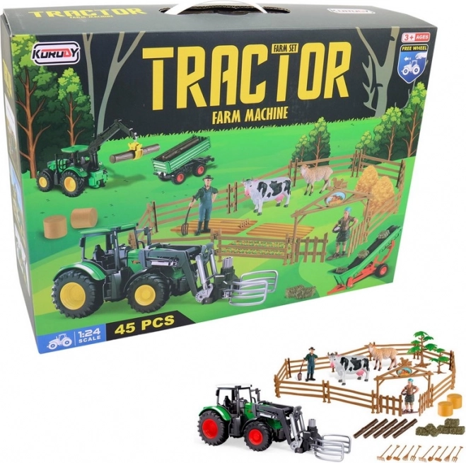 Tractor cu Fermă și Accesorii pentru Copii