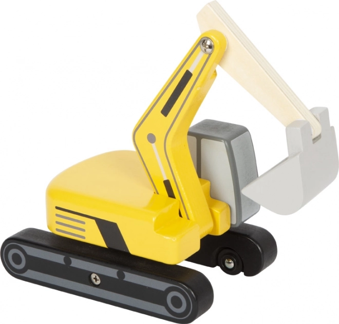 Excavator din lemn cu șenile Small Foot