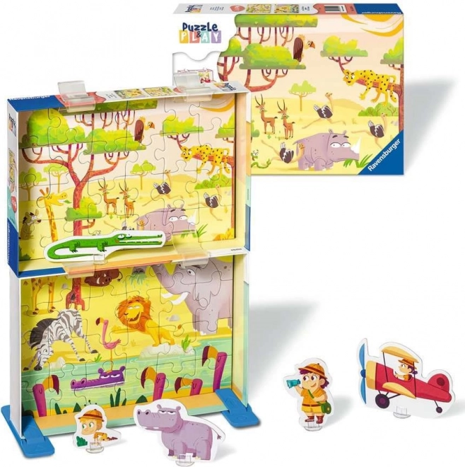 Puzzle și joc: Safari de la Ravensburger