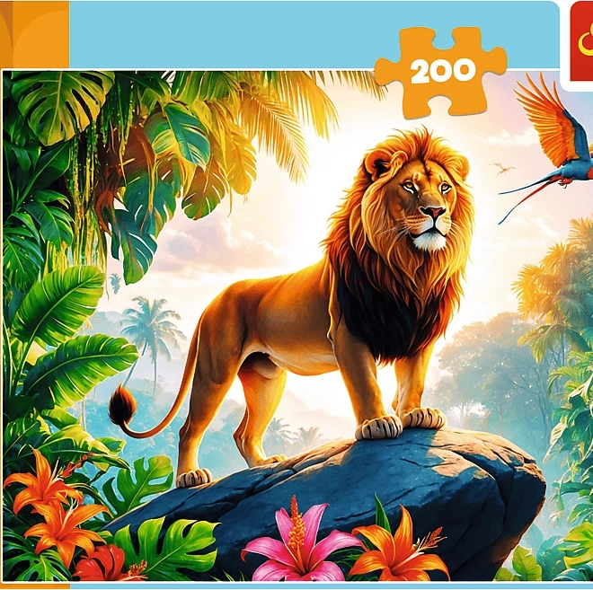 TREFL Puzzle Regele junglei 200 piese