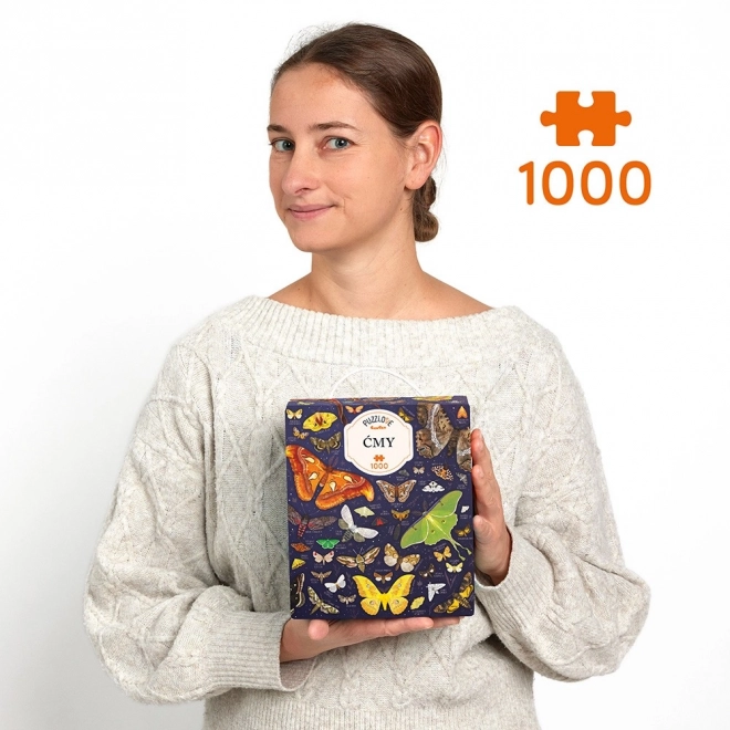 Puzzle 1000 piese cu fluturi de noapte de la Puzzlove