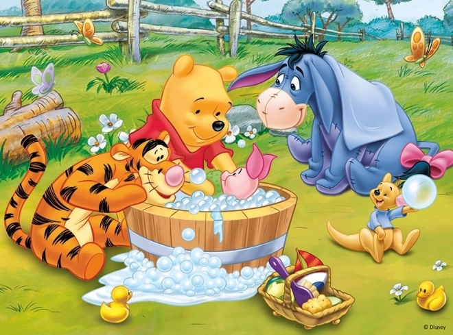 Puzzle 30 piese Winnie de Pluș baia lui Pișpirel