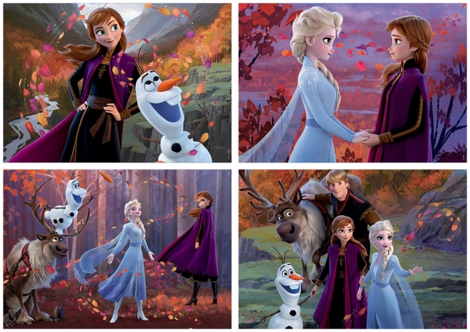 Puzzle Frozen 2 Educa 4 în 1