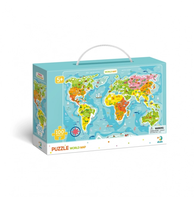 Puzzle Dodo Harta Lumii 100 Piese