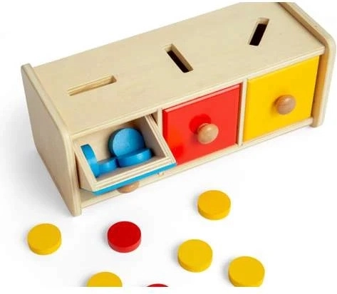 Bigjigs Toys cutie de sortare după culori