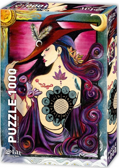 puzzle 1000 piese dama zodiacului