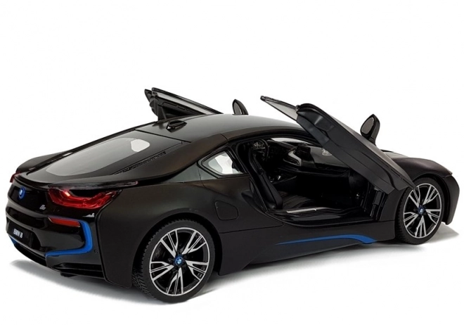 Auto R/C BMW i8 Rastar 1:14 negru uși automate