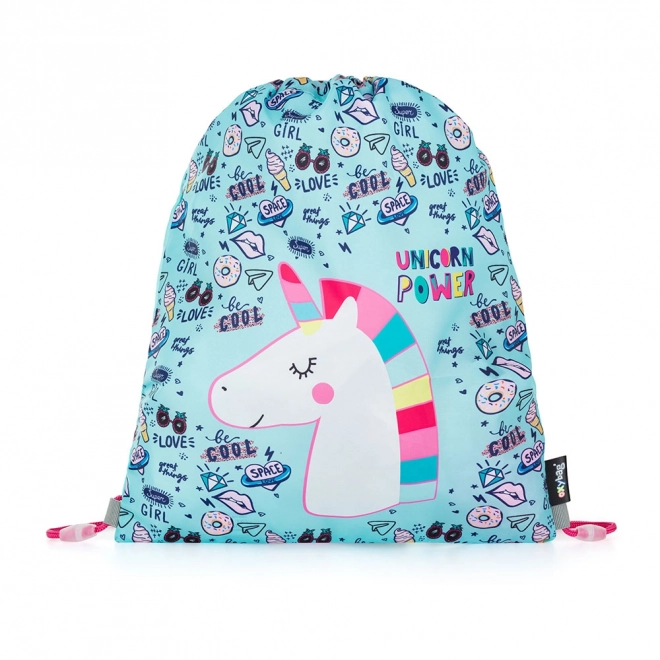 Set școlar 3 piese PREMIUM LIGHT Unicorn iconic