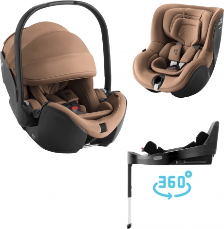 Set scaun auto Baby-Safe Pro Lux și Dualfix 5Z Lux cu Vario Base 5Z Warm Caramel