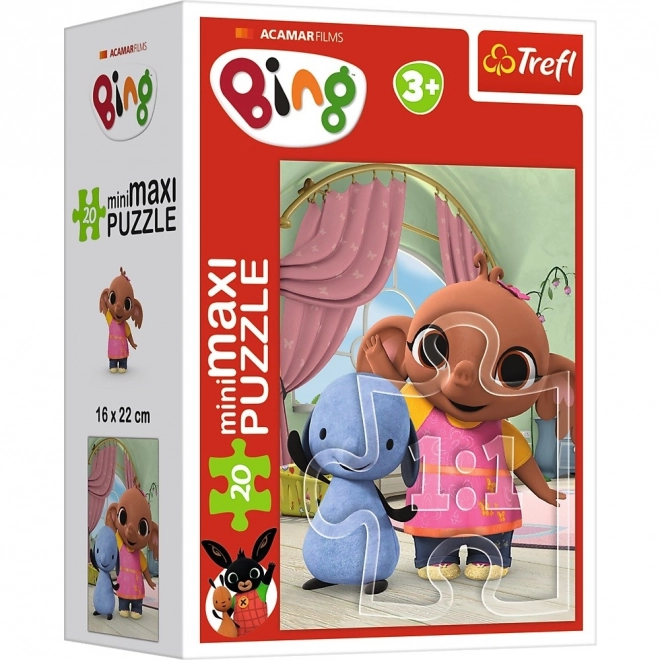 Puzzle miniMaxi 20 piese cu prietenii lui Bing