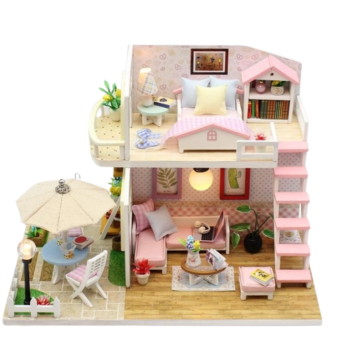 Design pe două niveluri cu mini-mobilier