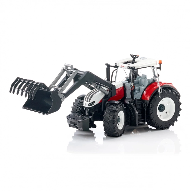 Tractor cu încărcător frontal Bruder Steyr 6300 Terrus CVT